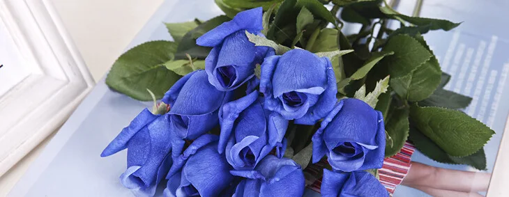 Искусственные розы mylb 11 шт./лот разноцветные на ощупь для украшения дома свадьбы