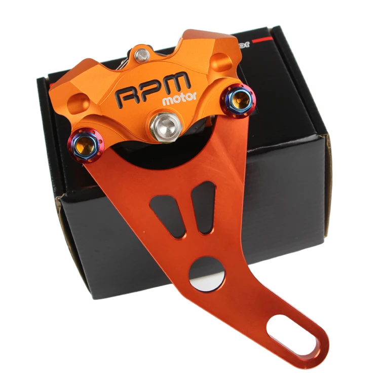 

Motorcycle Rear Brake Caliper With 220mm Bracket For Honda Yamaha Kawasaki Suzuki Dirt Bike Scooter Modify(2*34mm Piston/84mm)