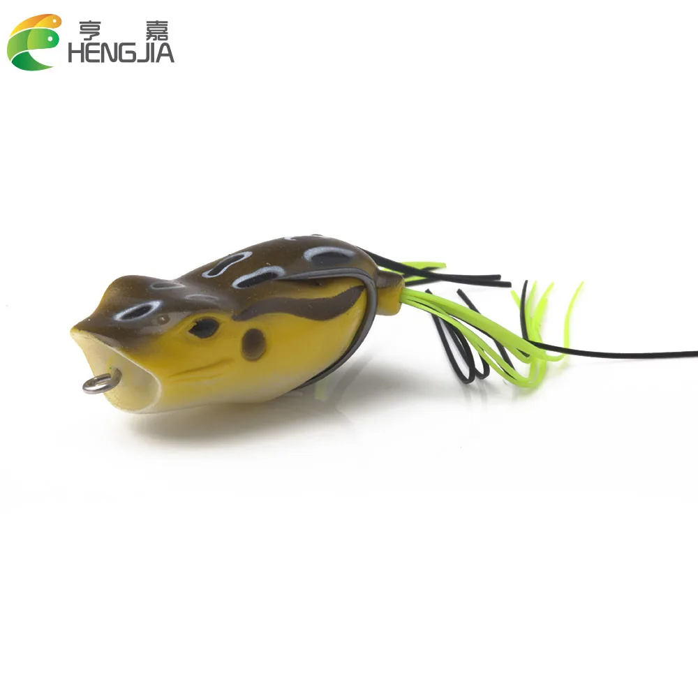 1 шт. 5 см 12 г Topwater мягкая резиновая в виде лягушки рыболовные приманки с крючками