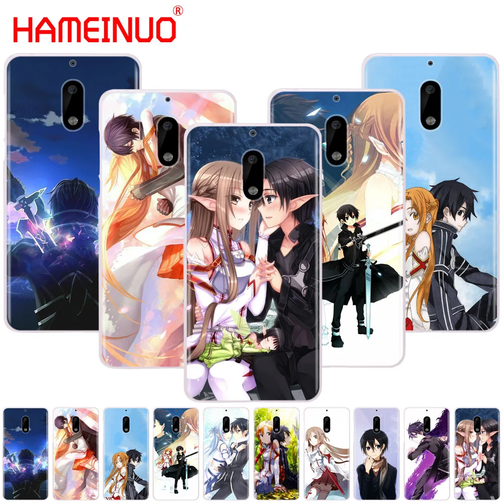 HAMEINUO Sword Art Online SAO японский аниме чехол для телефона Nokia 9 8 7 6 5 3 Lumia 640 640XL 2018|Бамперы| |