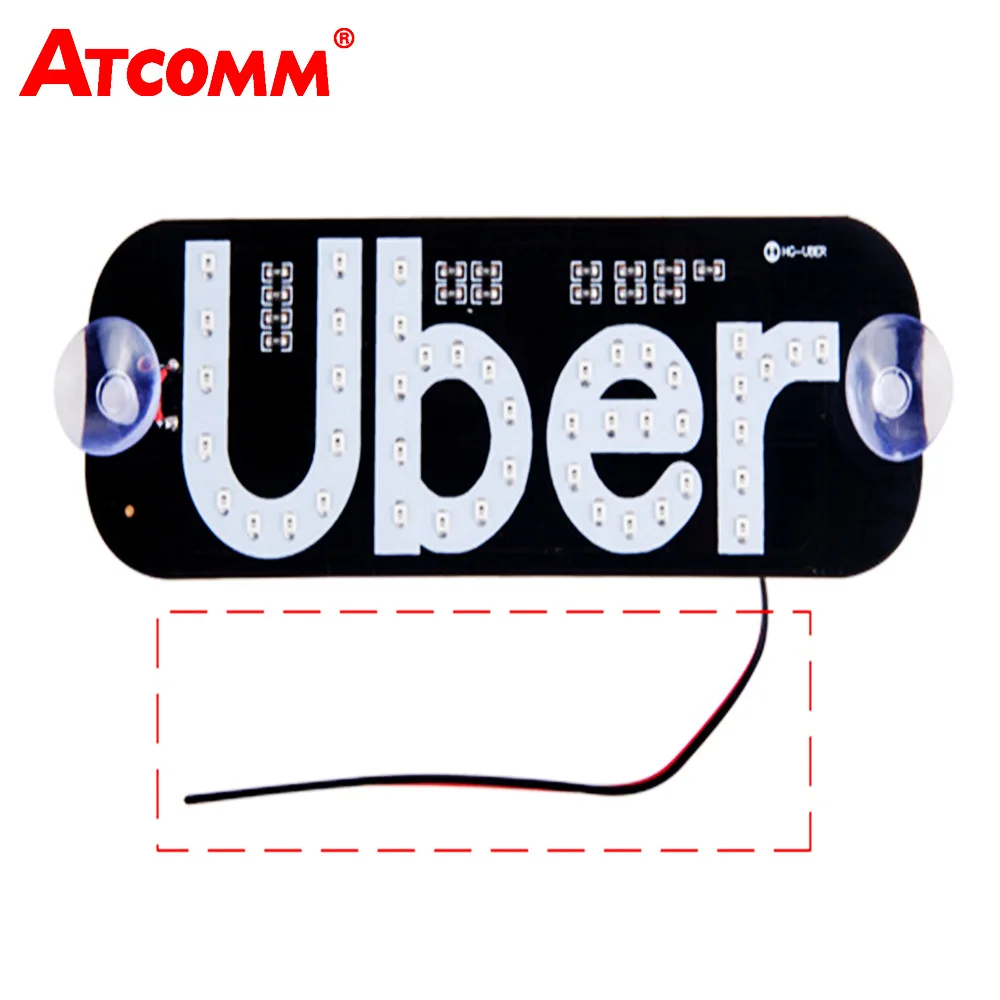 ATcomm 1 шт. светодиодный Uber автомобильный оконный сигнальный фонарь 12 В авто