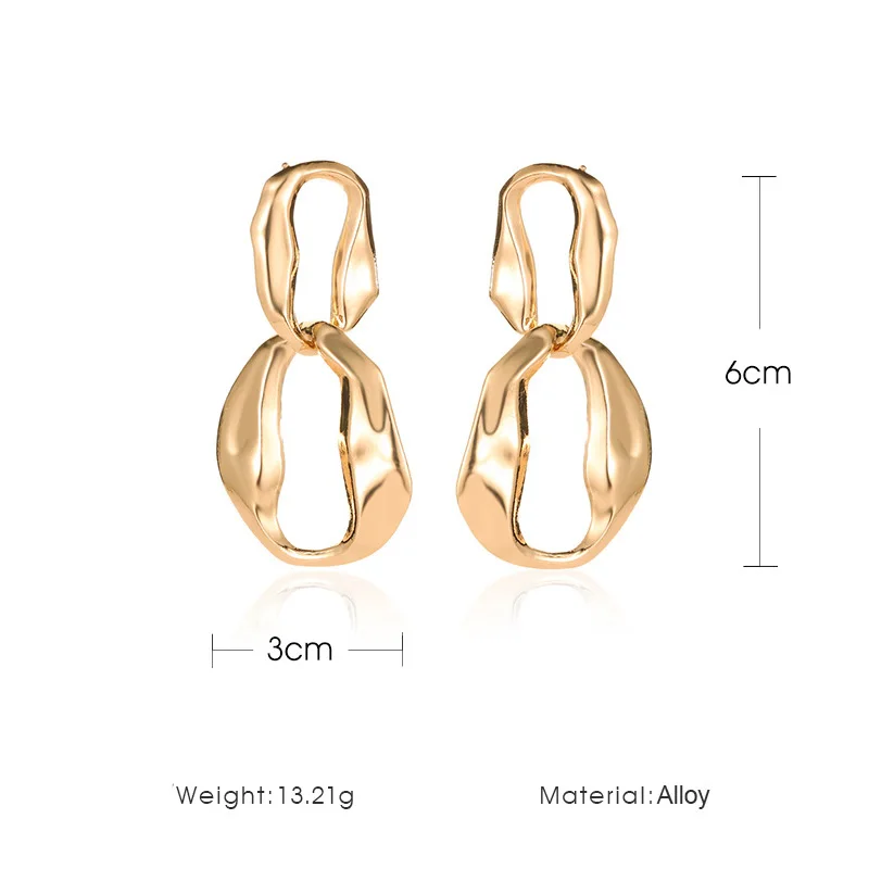 Модные креативные крученые круглые серьги в стиле панк для женщин