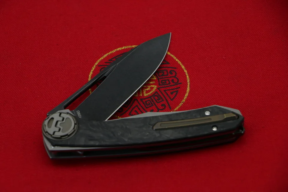 VENOM HARPOON M390 стальной титановый CF Флиппер складной нож для кемпинга охоты выживания карманные кухонные ножи для фруктов EDC инструмент