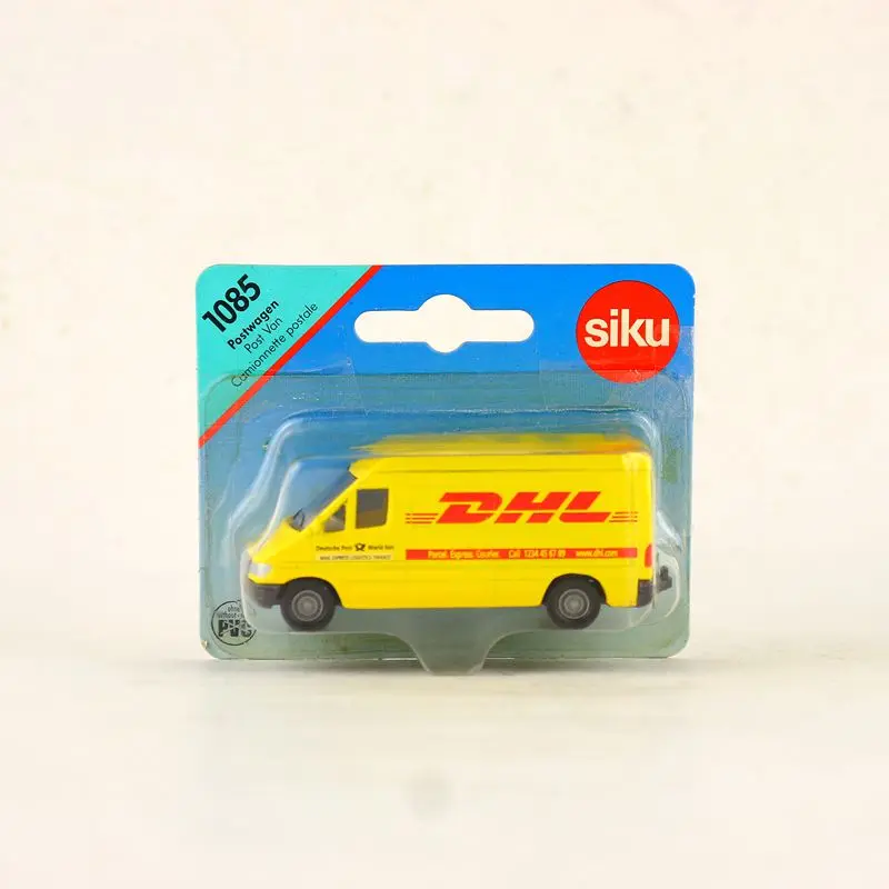 SIKU 1085/литая металлическая модель автомобиля/DHL Post Van Truck Bus/обучающая немецкая игрушка для детского подарка или коллекции/маленькая