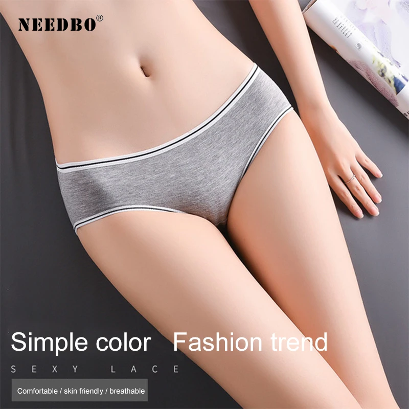 NEEDBO женские трусики хлопковые низкой талией Culotte Femme Для женщин разного возраста