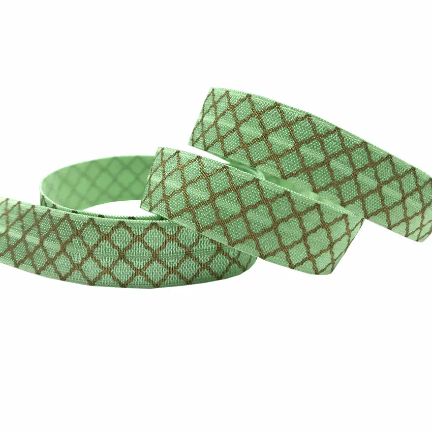 5 Yards 5/8 inch Clover Fold over elastic Stretchy FOE DIY Baby Headbands and Hair Ties Accessories
