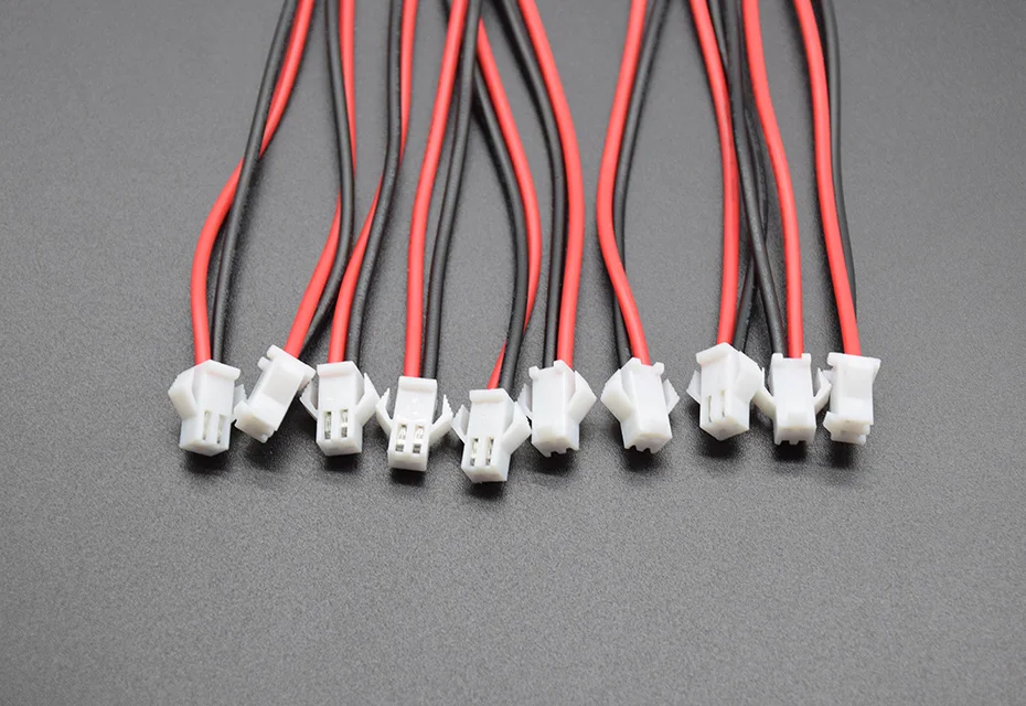 10 пар/20 штук Белый Micro JST 2 PIN типа «папа» и гнездовой разъем с проводом кабели Length100mm