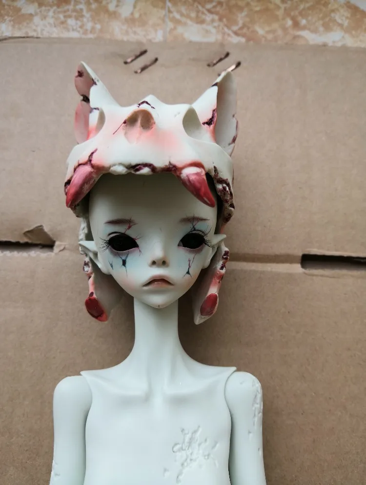 Бесплатная доставка 1/4 bjd кукла Hermit IX серо зеленый цвет|tiny delf|bjd dolldoll doll |