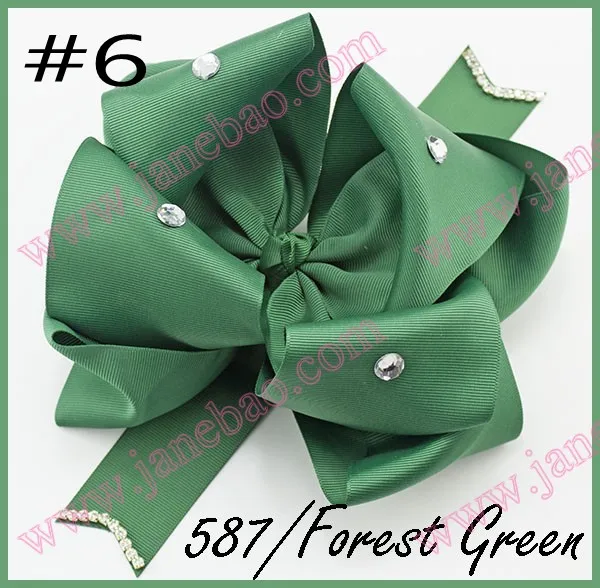 Бесплатная доставка 50 шт. 8 дюймов драгоценный камень большой лук для волос с