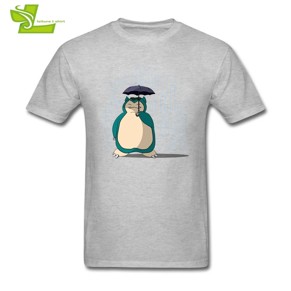 Футболка My Neighbor Snorlax мужская летняя 100% хлопок графический стиль Большая одежда