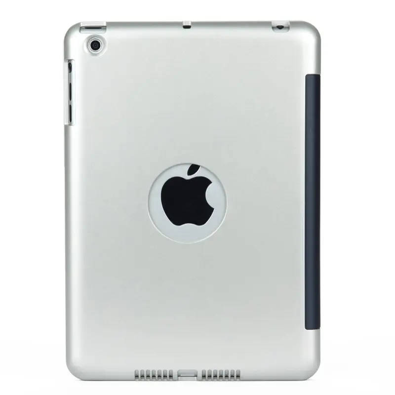 Тонкий пластиковый беспроводной Чехол для ПК с Bluetooth клавиатурой, чехол для Apple Ipad Mini 1 2 3 7,9, чехол, чехол+ ручка+ пленка - Цвет: Серебристый