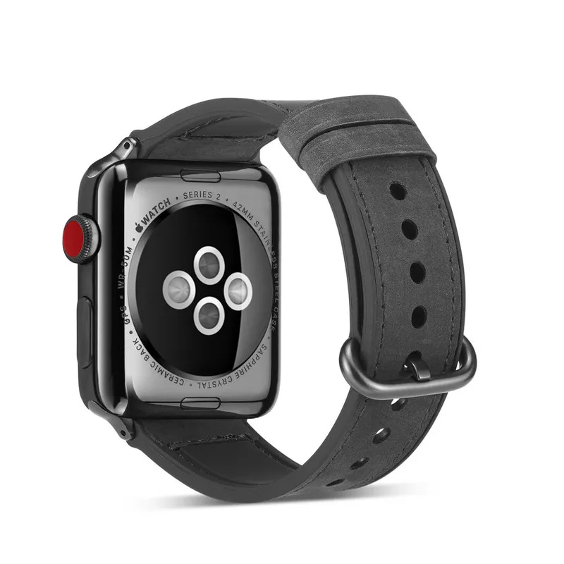 Кожаный ремешок для часов Apple Watch Series 4 3 2 1 браслет на запястье 40 44 38 42 мм с