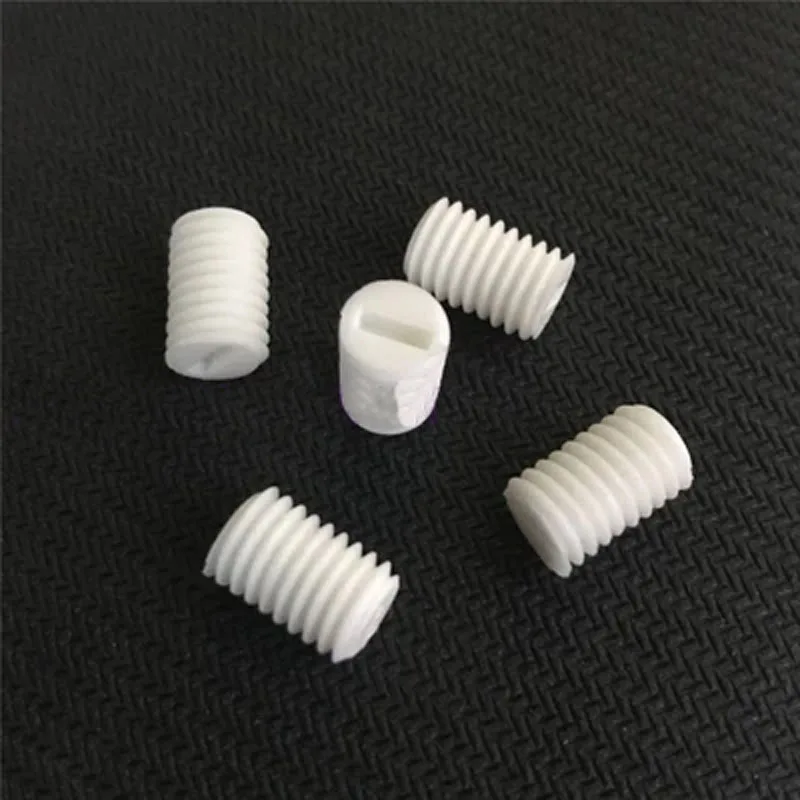 

50pcs M3 M4 Machine screw Plastic machines meter Headless screws PP Polypropylene Set bolt 6mm-12mm Length