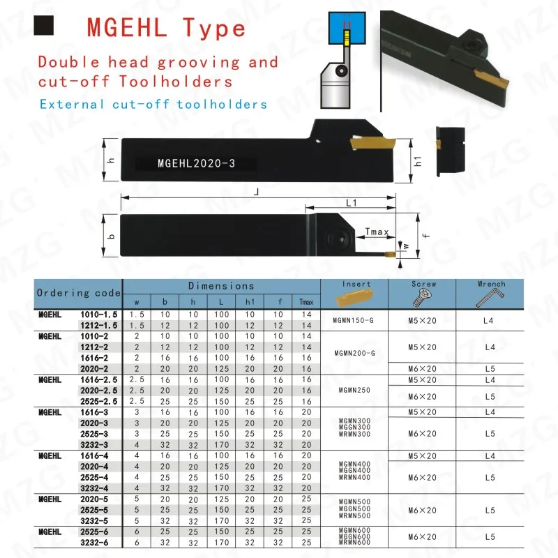 Токарный станок с ЧПУ MZG MGEHL 16 20 25 мм левый держатель инструментов MGMN MRMN 2 5 0 3 |