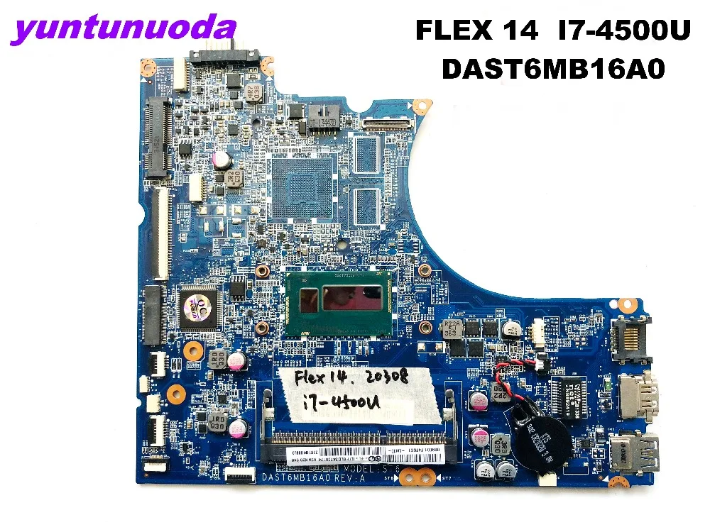 Оригинальная материнская плата для ноутбука lenovo FLEX 14 модель DAST6MB16A0