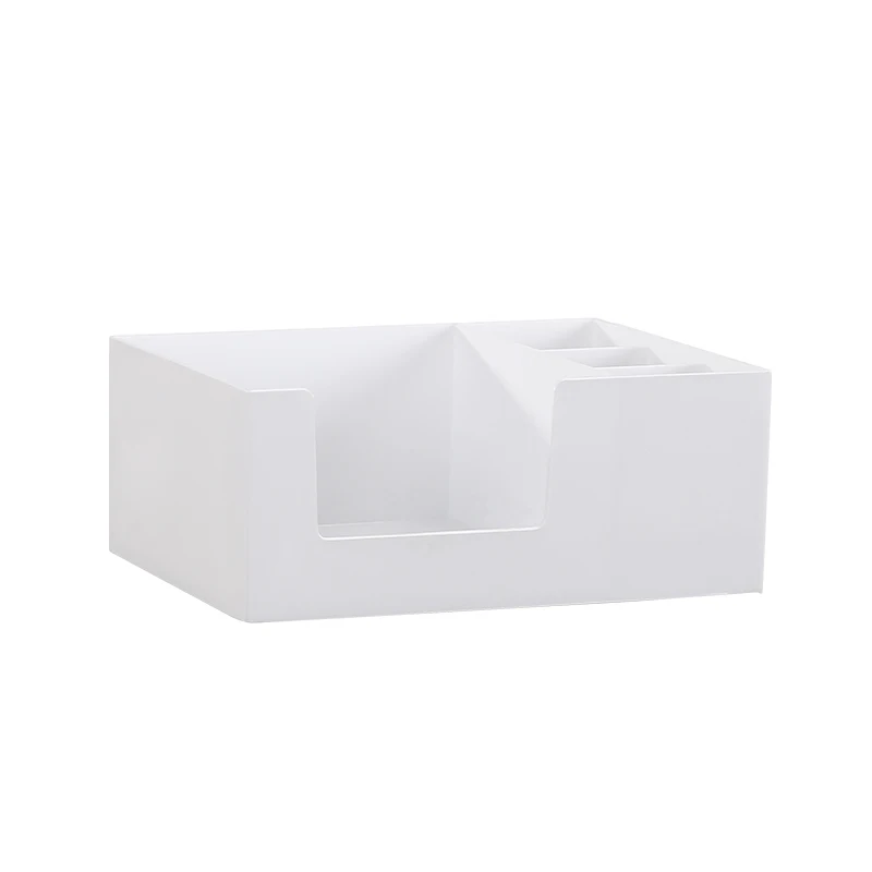 White 5 Новая коробка для хранения макияжа Многофункциональный туалетный стол Настольный косметический контейнер для хранения с держателем губная помада лак для ногтей чехол-Органайзер - Цвет: White 5