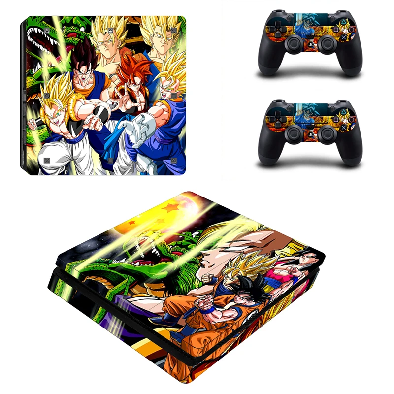 HOMEREALLY Ps4 тонкий кожи Dragon Ball сын Goku vegeta Классическая наклейка крышка для sony Playstation 4 slim консоль и контроллер