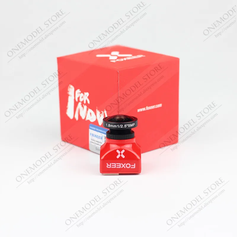2.5 mm Red Foxeer Falkor 1200TVL мини/полноразмерная камера 16:9/4:3 PAL/NTSC переключаемый GWDR 2,5 мм/1,8 мм объектив - Цвет: 2.5 mm Red