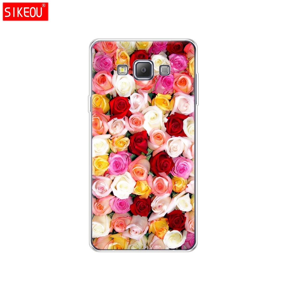 61815 Силиконовый чехол для Samsung Galaxy A3 A3 A5 A7 A500 A510 A520 A300 A310 A320 A700 A710 A720 и изображениями красочного цветка розы пиона - Цвет: 61815