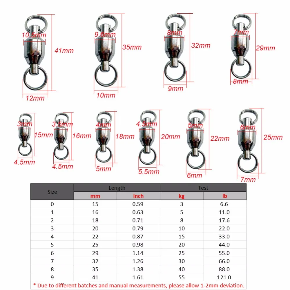 5 шт./лот рыболовные Вертлюги с крючком шарикоподшипниковыми Вертлюгами