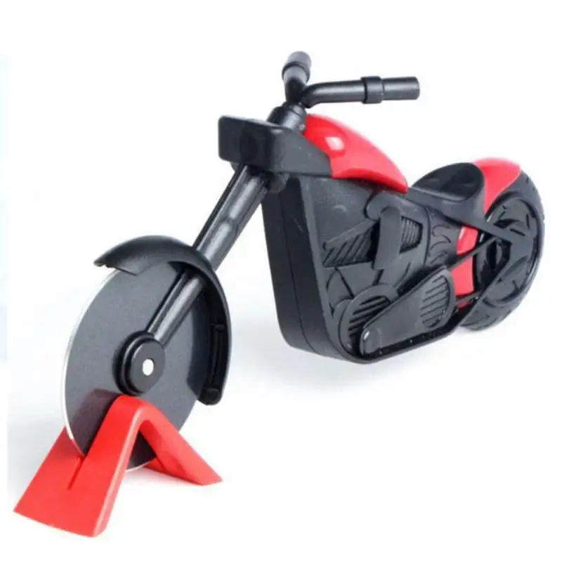 Креативный мотоцикл резак для пиццы из нержавеющей стали круглый нож ролик