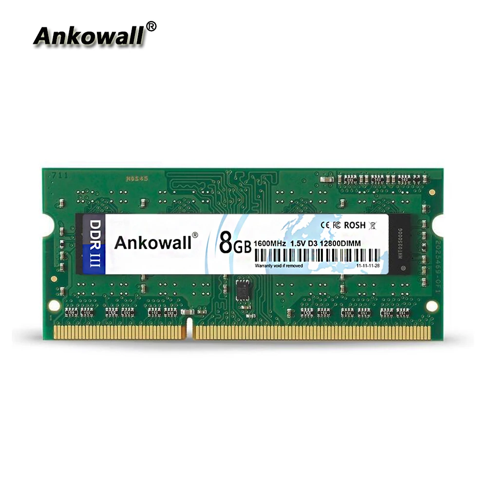 Память Ankowall DDR3 8 ГБ ОЗУ 1600/13333 МГц память ноутбука 12800/ для ноутбука|Оперативная