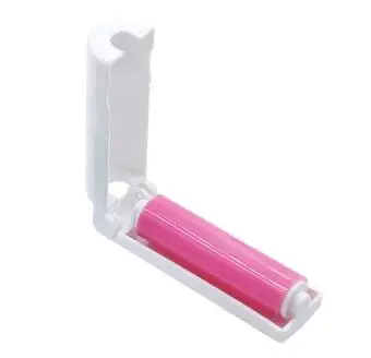 Pink Portable Pet Roller Dog Cat Brush Sofa Bed Clothing Hair Dust Cleaning Washable Reusable Hair Removal Combs For Cats Dogs - Цвет: Pink