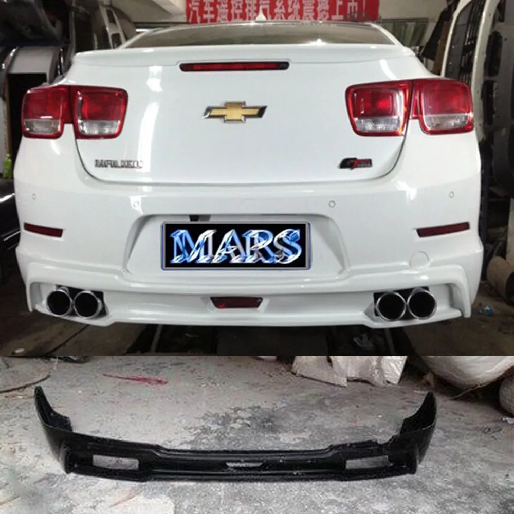 Для Chevrolet Malibu 2012- PU Body Kit Fribt губы, боковая юбка, задний диффузор североамериканский стиль