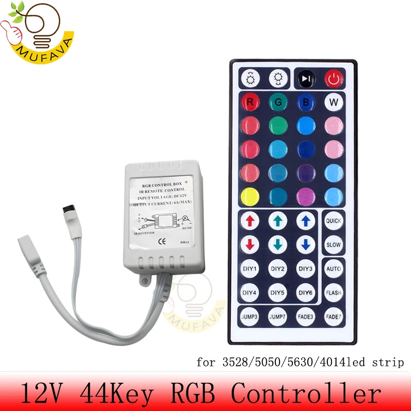 DC 5 ~ 24V RF беспроводной пульт дистанционного управления диммер 24/44 клавиши общие