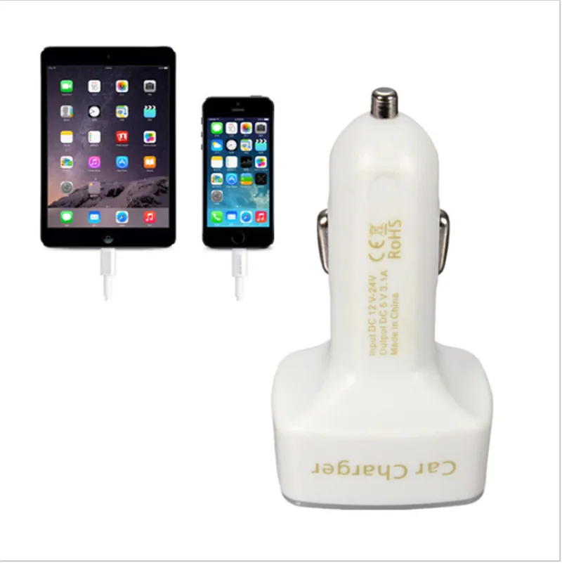 Умный из светодиодов дисплей автомобильное зарядное устройство с двумя USB