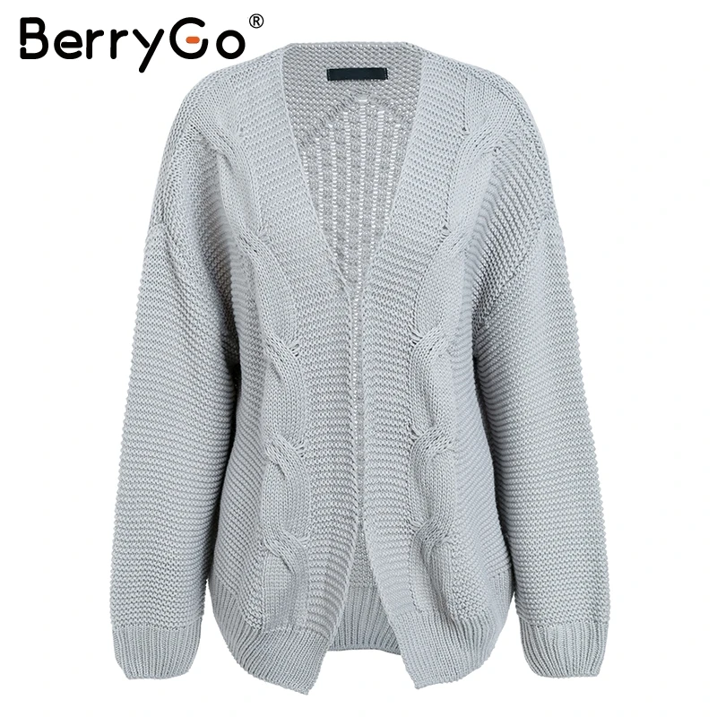 Женский вязаный свитер BerryGo белый теплый на зиму | Женская одежда