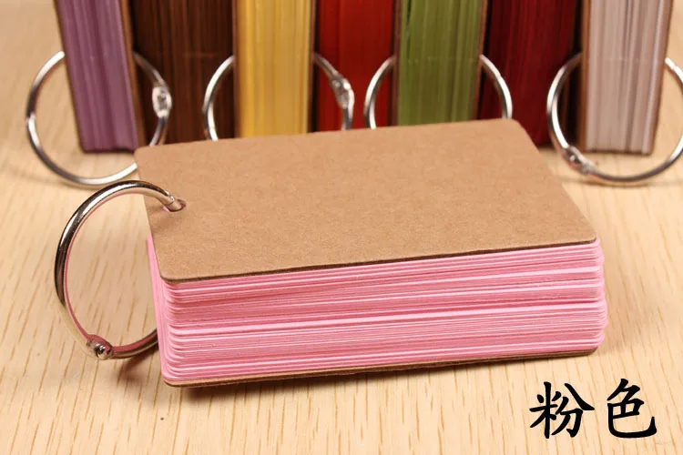 as picture 2packs 100 шт./упак. 9*5,5 см крафт бумажные подарочные открытки/бирки для блокнота карты Полезная цветная текстовая карта крафт-бумага для скрапбукинга - Цвет: as picture 2packs