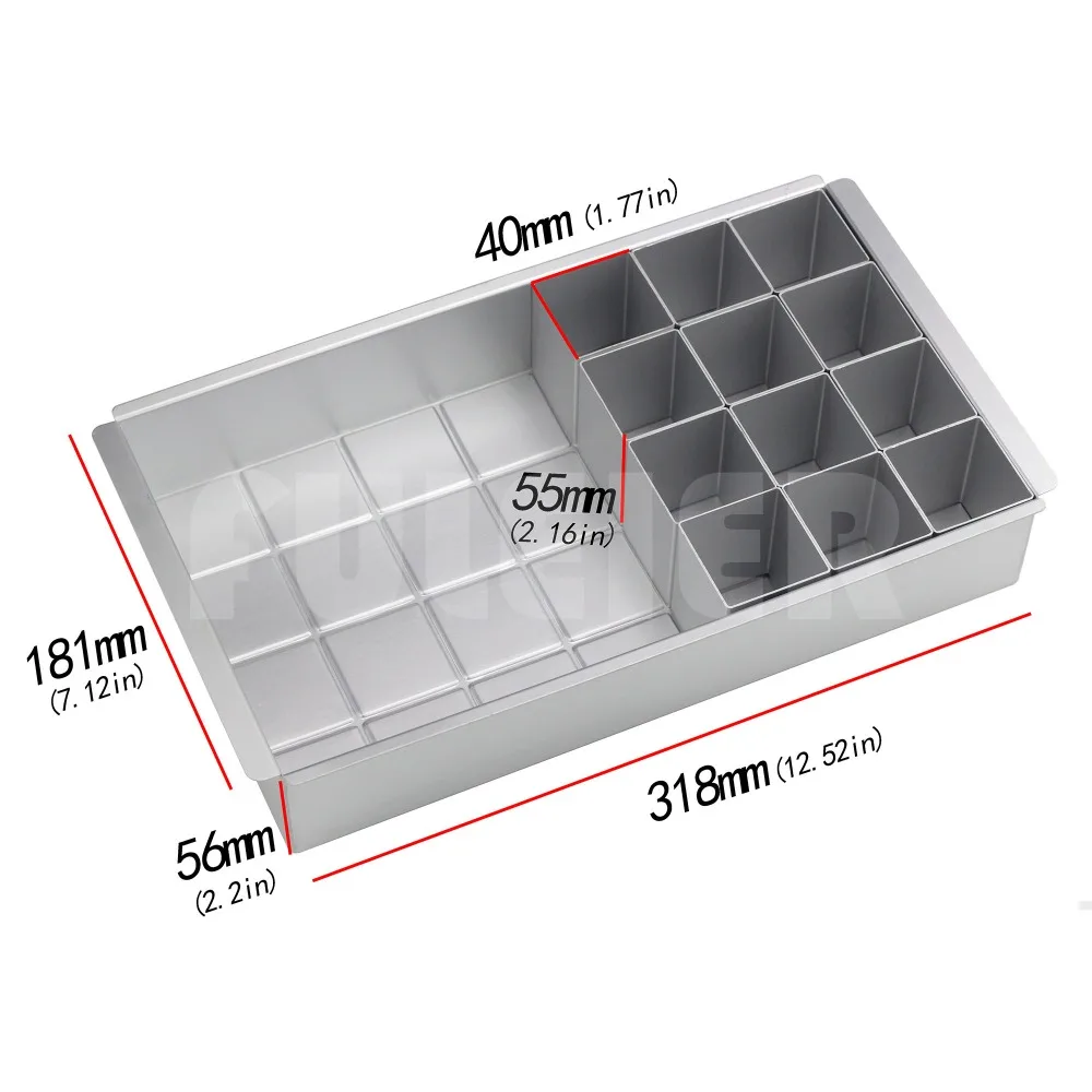 Алюминиевая прямоугольная форма для выпечки набор формы торта с буквами