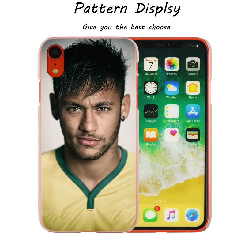 011 Neymar JR General Number 11 горячий модный прозрачный жесткий чехол для телефона IPhone X XS Max XR 8 7 6 6s Plus 5 SE 5C 4 4s - Цвет: 011