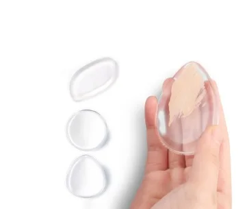 Новинка 3 шт./лот силикагель губка для лица прозрачный макияж BB крем блендер