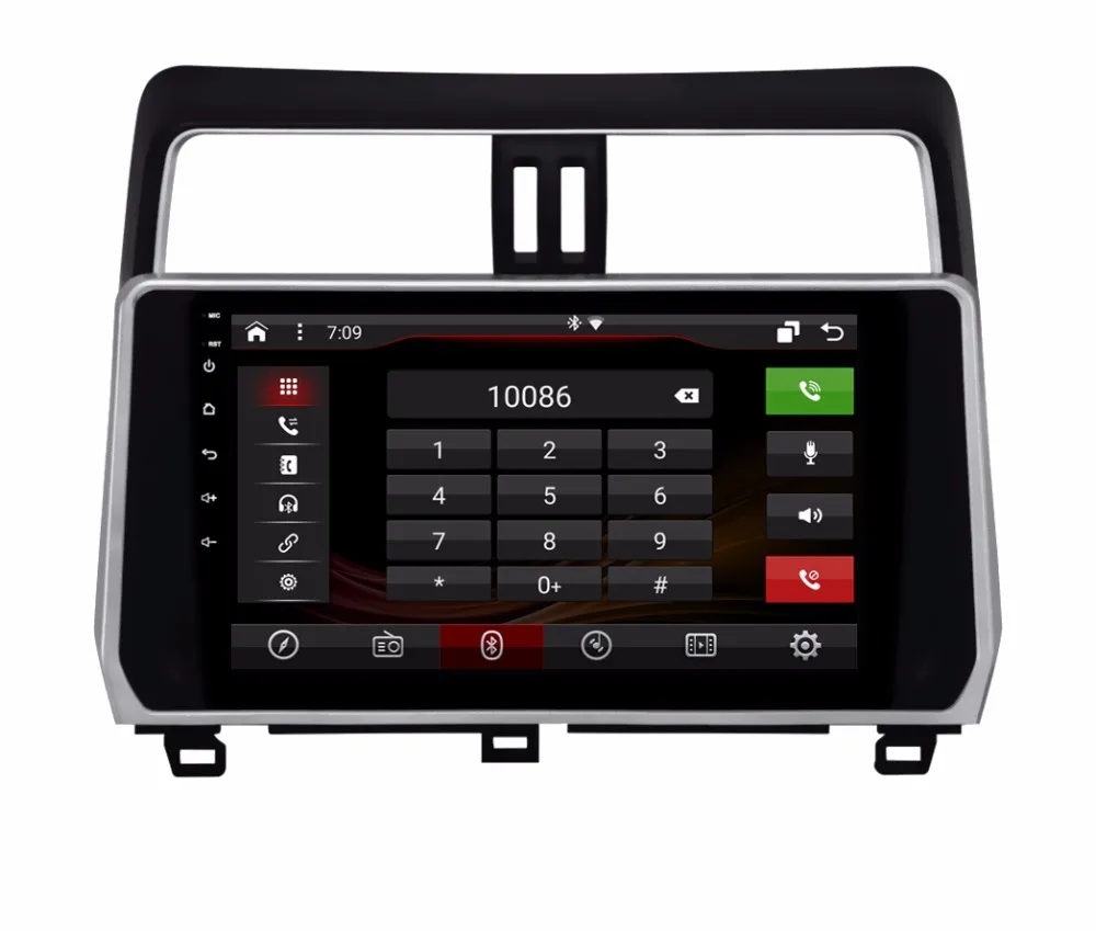 OTOJETA DSP стерео carplay android 8.1.2 Автомагнитола для TOYOTA Prado LC150 Gps navi ips экран видео плеер магнитофон