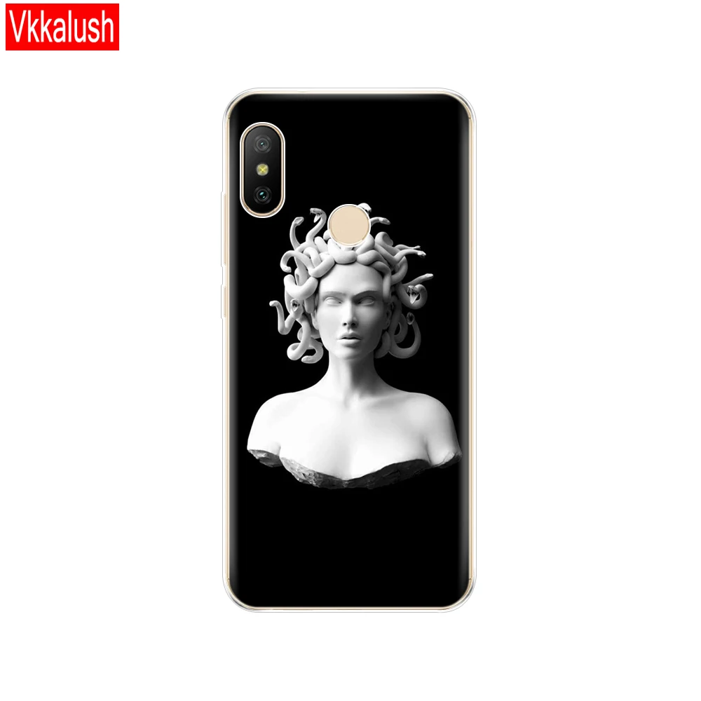 80055 Силиконовый чехол для телефона для Xiaomi mi A2 LITE, чехол с полной защитой, мягкая задняя крышка из ТПУ, чехол для телефона для Xio mi A2 LITE, бампер, чехол - Цвет: 80055