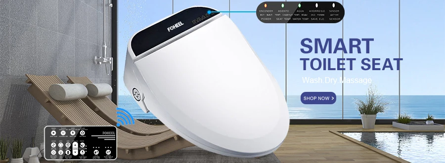 FOHEEL wc Авто спа Смарт Крышка для унитаза Умная Ручка HD светодиодный дисплей крышка для унитаза электронное биде для туалета крышка для сиденья для ребенка