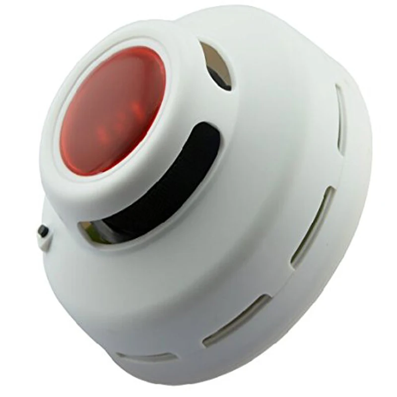 

SmartYIBA Mini Smoke Detector Independent Wireless Fire Alarm Sensor Alarm Sound 85dB/3m Infrared Smoke Sensor for Home Security