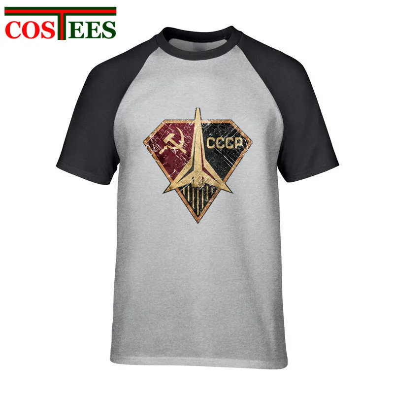 2018 модная Ретро футболка Camiseta с супер героями Россия Юри CCCP ракета супергерой