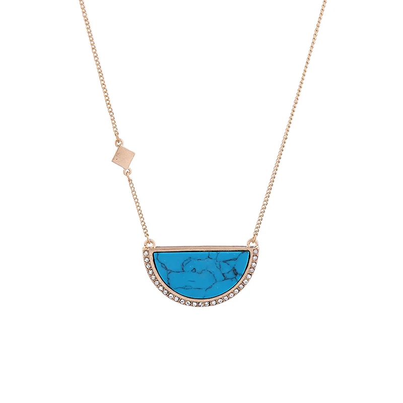 Женское винтажное ожерелье с подвеской в виде полукруга под мрамор|marble necklace|necklaces for womenpendant necklace |