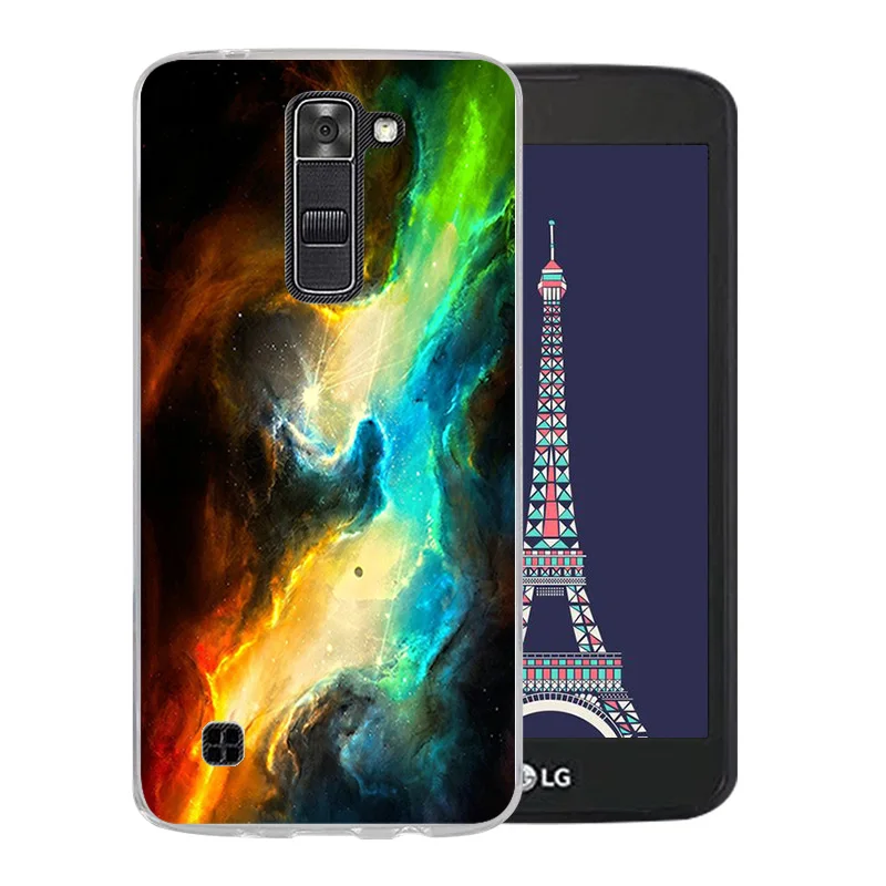 Мягкие силиконовые чехлы для телефонов с рисунком звездного неба LG K7/Tribute 5 LS675/X210