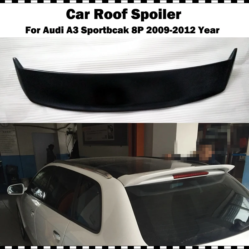 Oettinge стиль стекловолокно крыша крыло спойлер для AUDI A3 8P Sportback 2009 2010 2011 2012 год A3 задний багажник спойлер