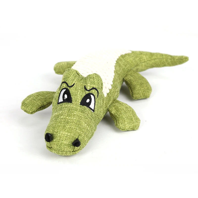 Льняная игрушка для собак мягкая плюшевая жевательная чистки зубов