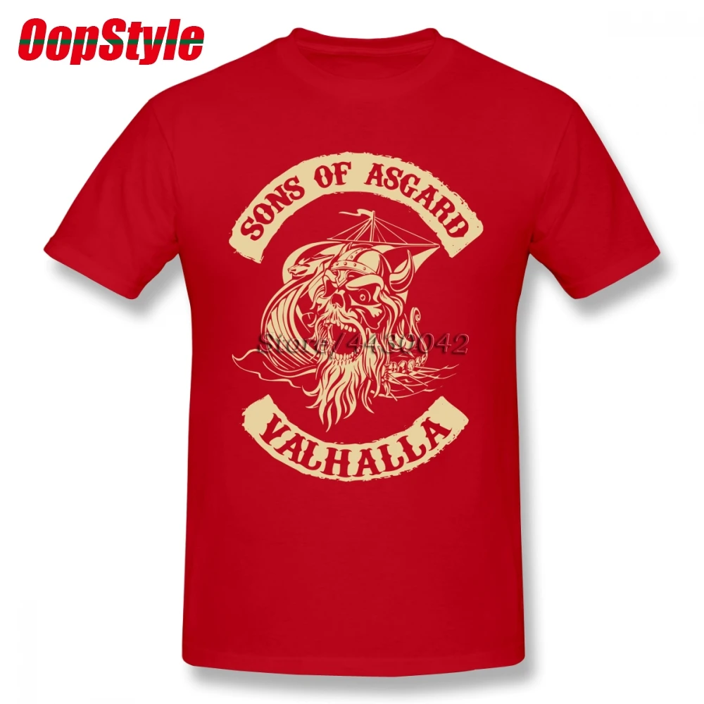 Мужская футболка с коротким рукавом Sons Of Asgard Vikings Valhalla Regnarok Прямая поставка из