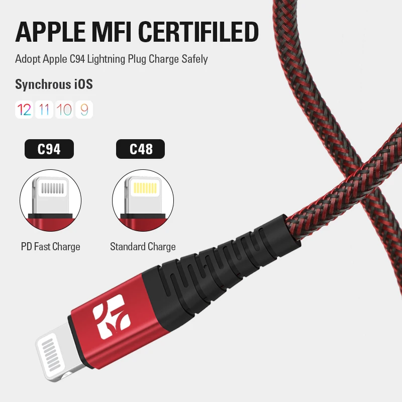 Coolreall 36 Вт MFi сертифицированный USB C к Lightning PD Быстрая зарядка type C Шнур для iPhone X MAX XS XR 8 plus iPad Pro мини зарядное устройство