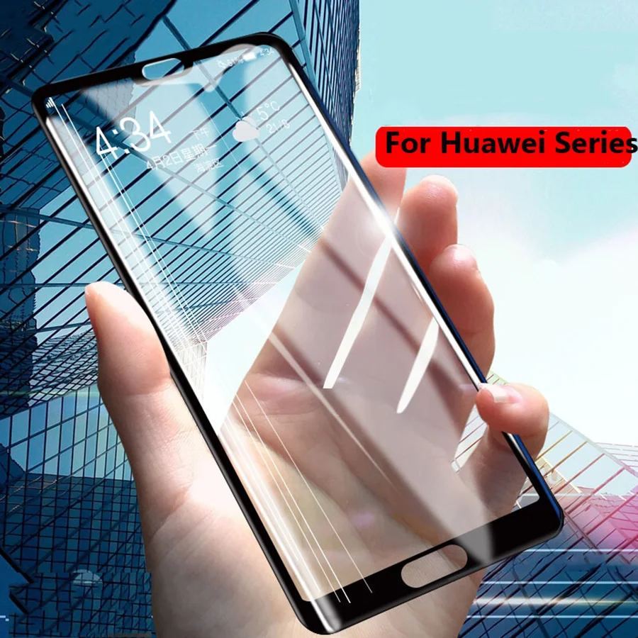 Закаленное Стекло для huawei Коврики 20 10 P20 Lite Pro Полное покрытие Ясно Экран