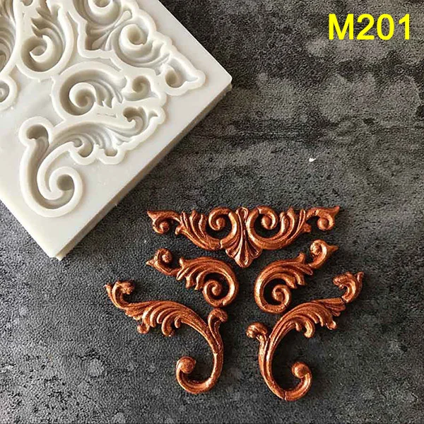 Силиконовая форма для помадки ретро резная рамка шоколада торт DIY выпечки