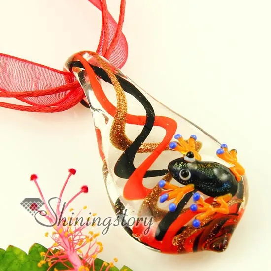 Золотая лягушка в форме капли венецианская Подвесная лампа из муранского стекла