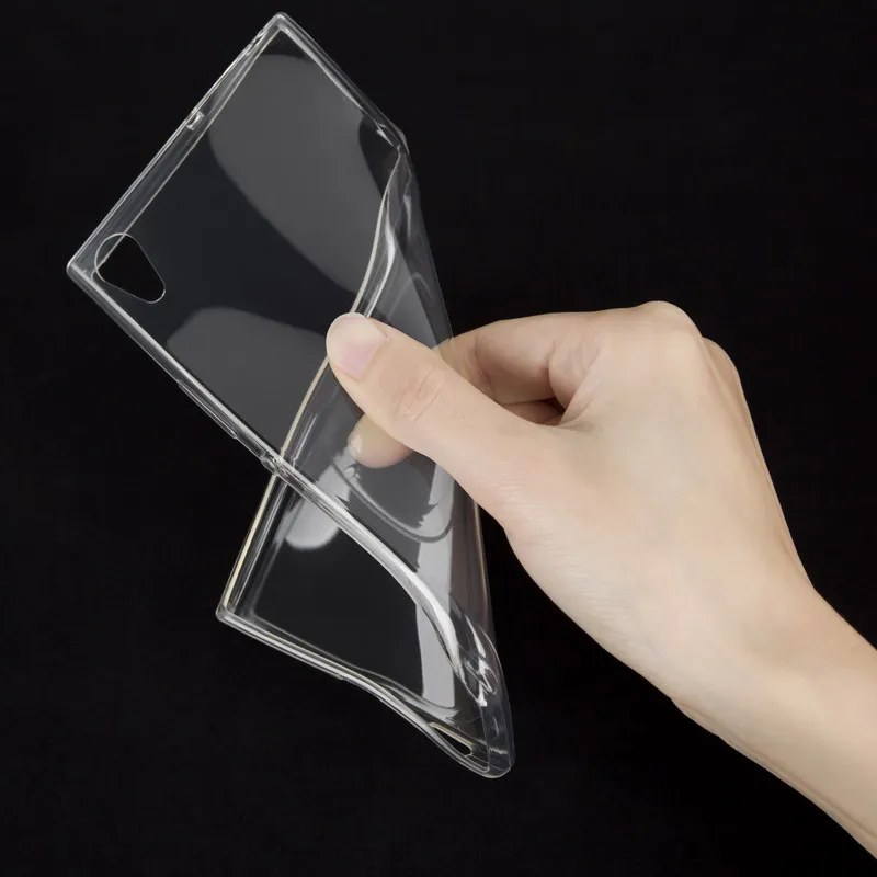Clear or Black Для sony Xperia XA1 ультра деревянная задняя крышка 6,0 дюймов для sony Xperia X A1 Ультра мягкий ТПУ прозрачный силиконовый чехол для телефона - Цвет: Clear or Black